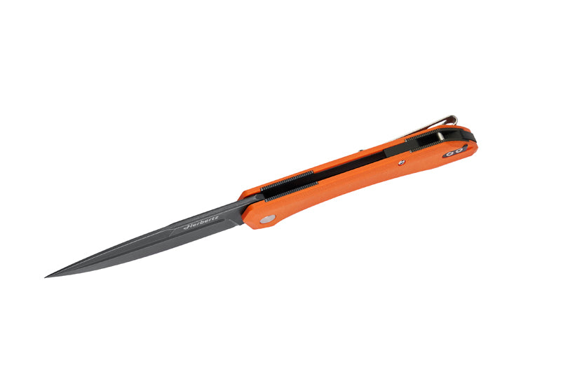 Herbertz Outdoor-Taschenmesser Liner Lock, orange Micarta