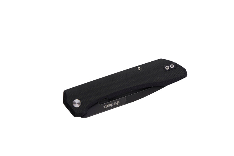 Herbertz Outdoor-Taschenmesser Liner Lock, schwarz Micarta