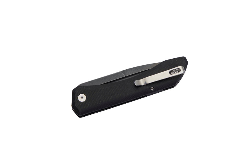 Herbertz Outdoor-Taschenmesser Liner Lock, schwarz Micarta