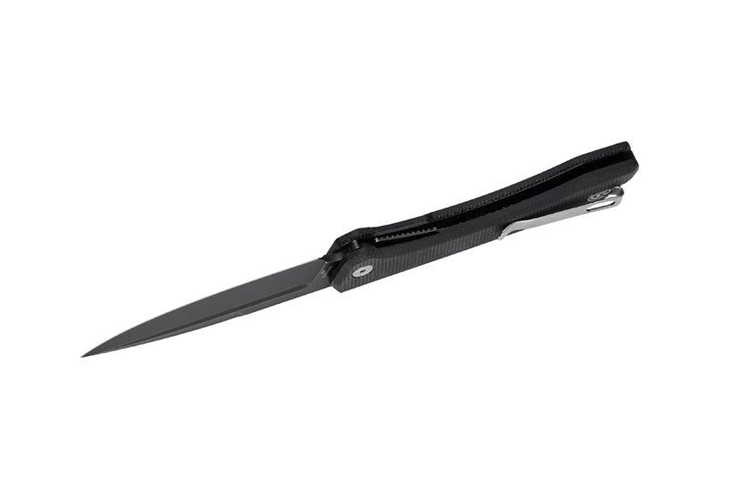 Herbertz Outdoor-Taschenmesser Liner Lock, schwarz Micarta