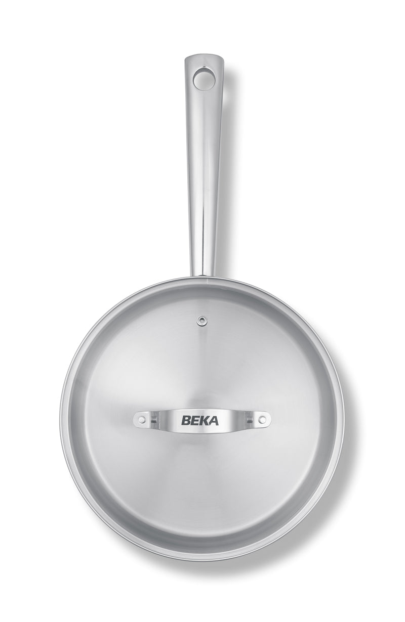 BEKA CICLA Großraumpfanne mit Seitengriffe und Deckel 24cm