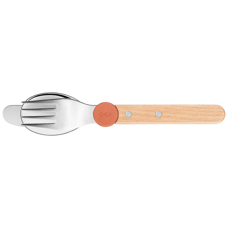 Opinel LE PETIT GOURMET, Kinder-Besteck-Set, Koralle