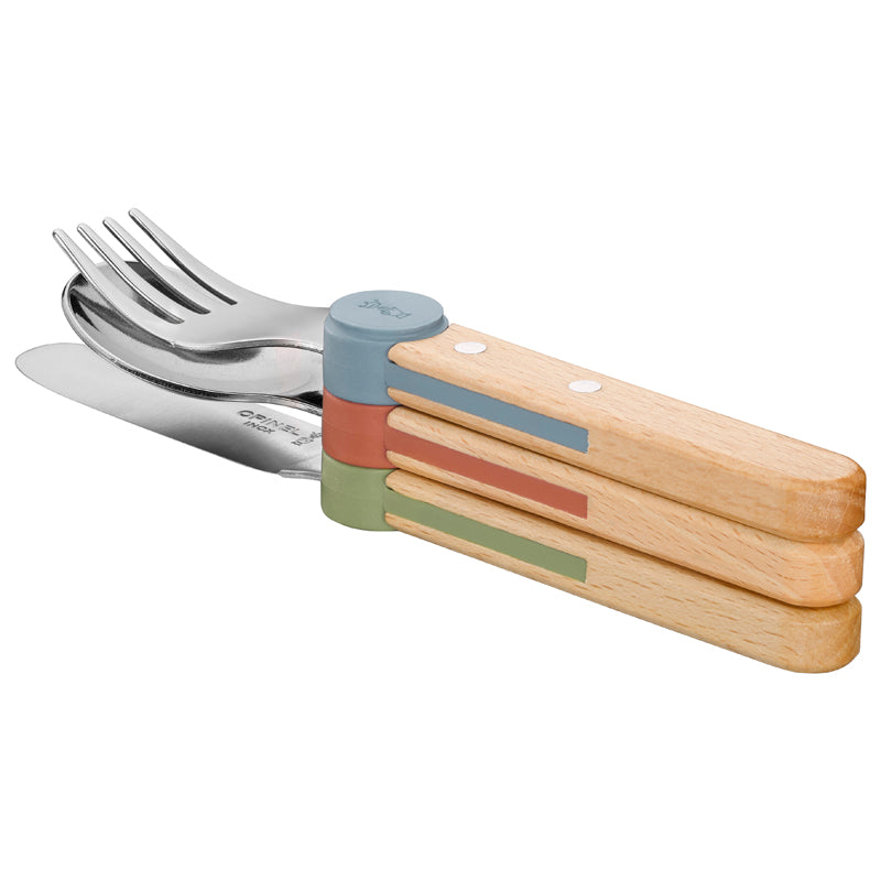 Opinel LE PETIT GOURMET, Kinder-Besteck-Set, Mix