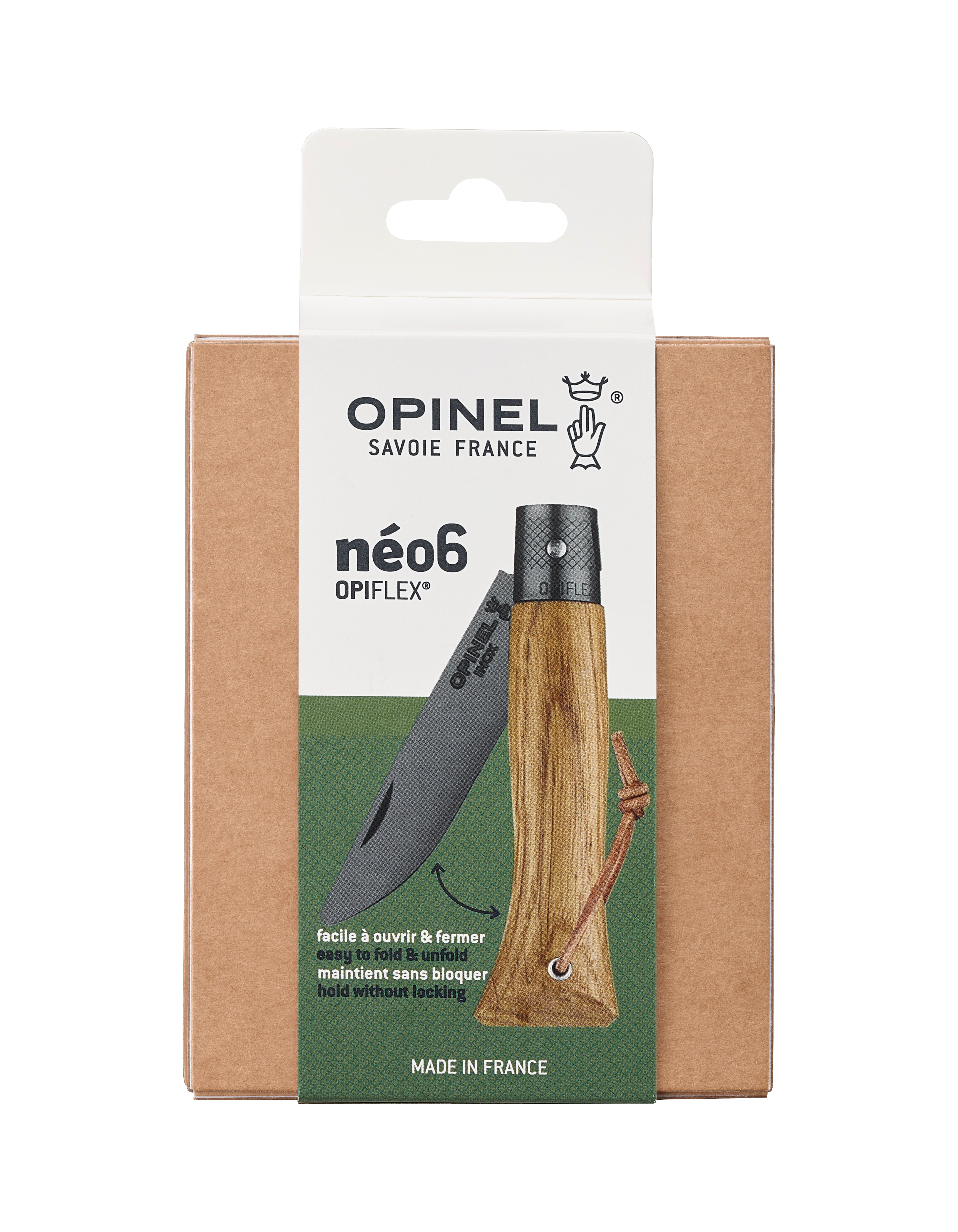 Opinel néo6, BLACK OAK, Eichenholz