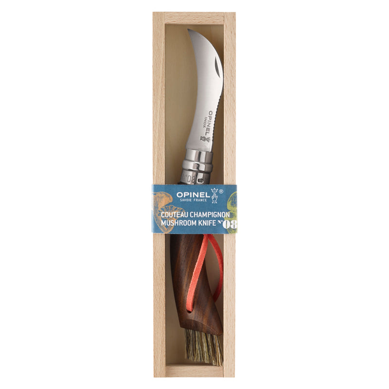 Opinel No 08 Pilzmesser, Walnussholz, Geschenkbox
