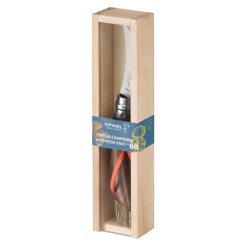 Opinel No 08 Pilzmesser, Walnussholz, Geschenkbox