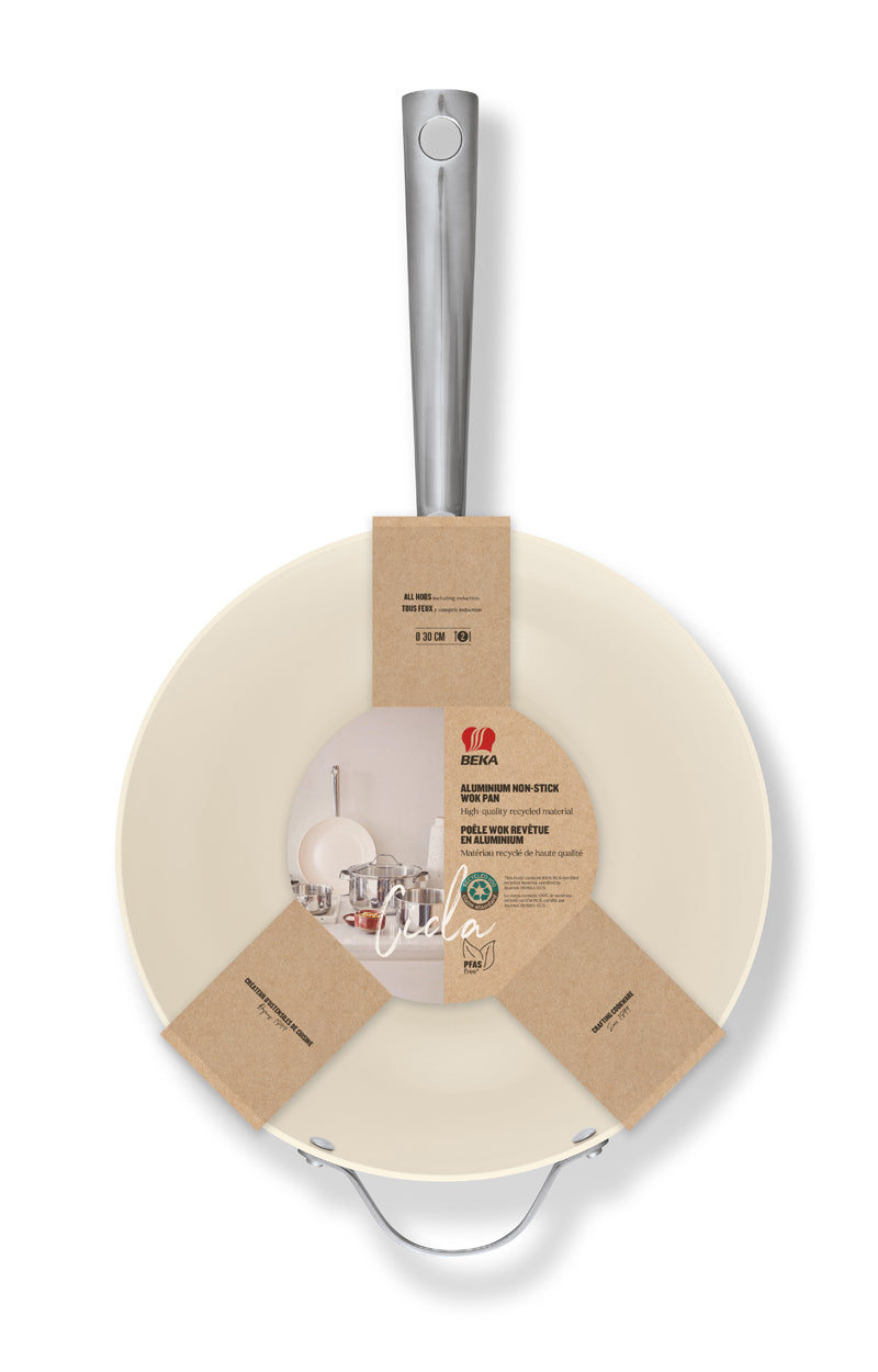 BEKA CICLA Wok, 30 cm, Aluminium mit keramischer Antihaftbeschichtung