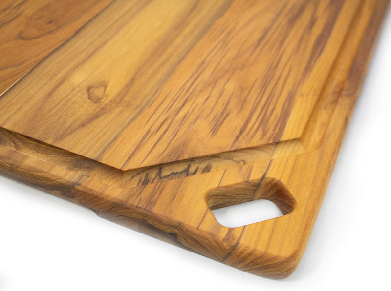Stolf Teakholz Schneidbrett Elegance Culinary 46cm x 36cm