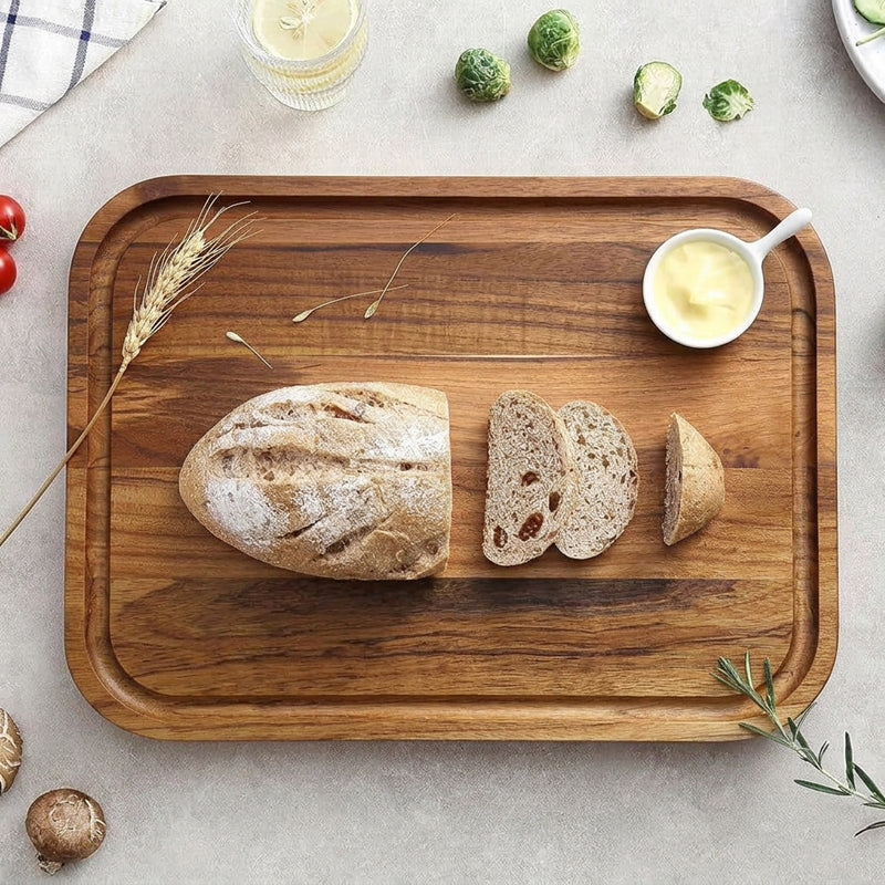Stolf Teakholz Schneidbrett Elegance Culinary 40cm x 28cm