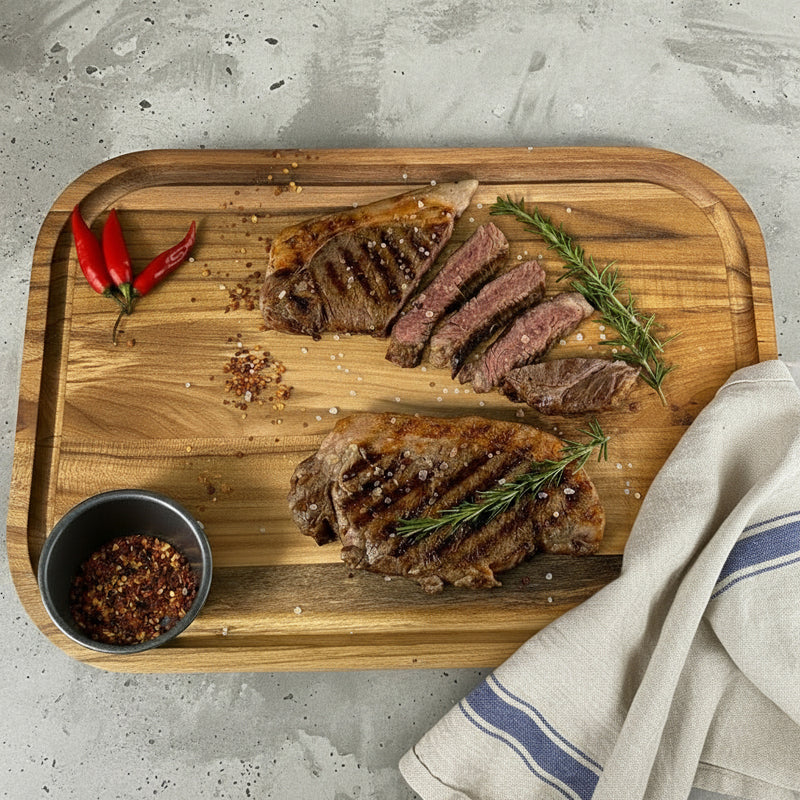 Stolf Teakholz Schneidbrett Elegance Culinary 48cm x 30cm