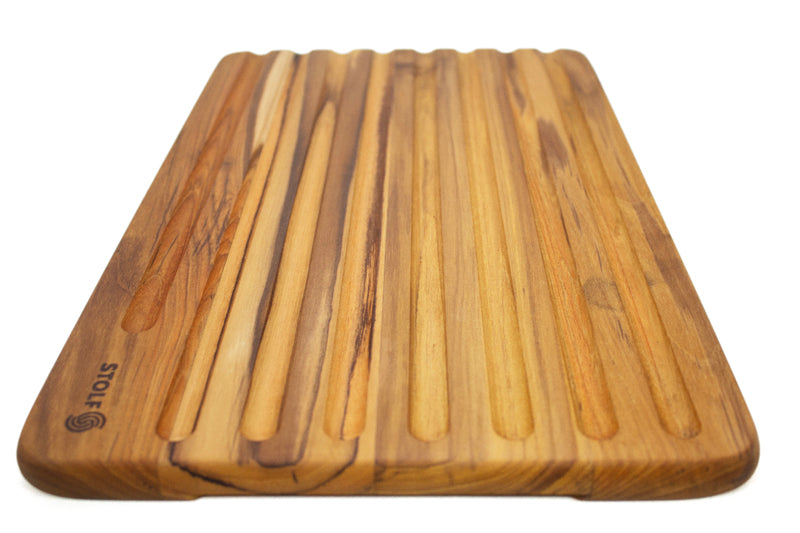 Stolf Teakholz Schneidbrett für Brot Elegance Culinary 39cm x 25cm