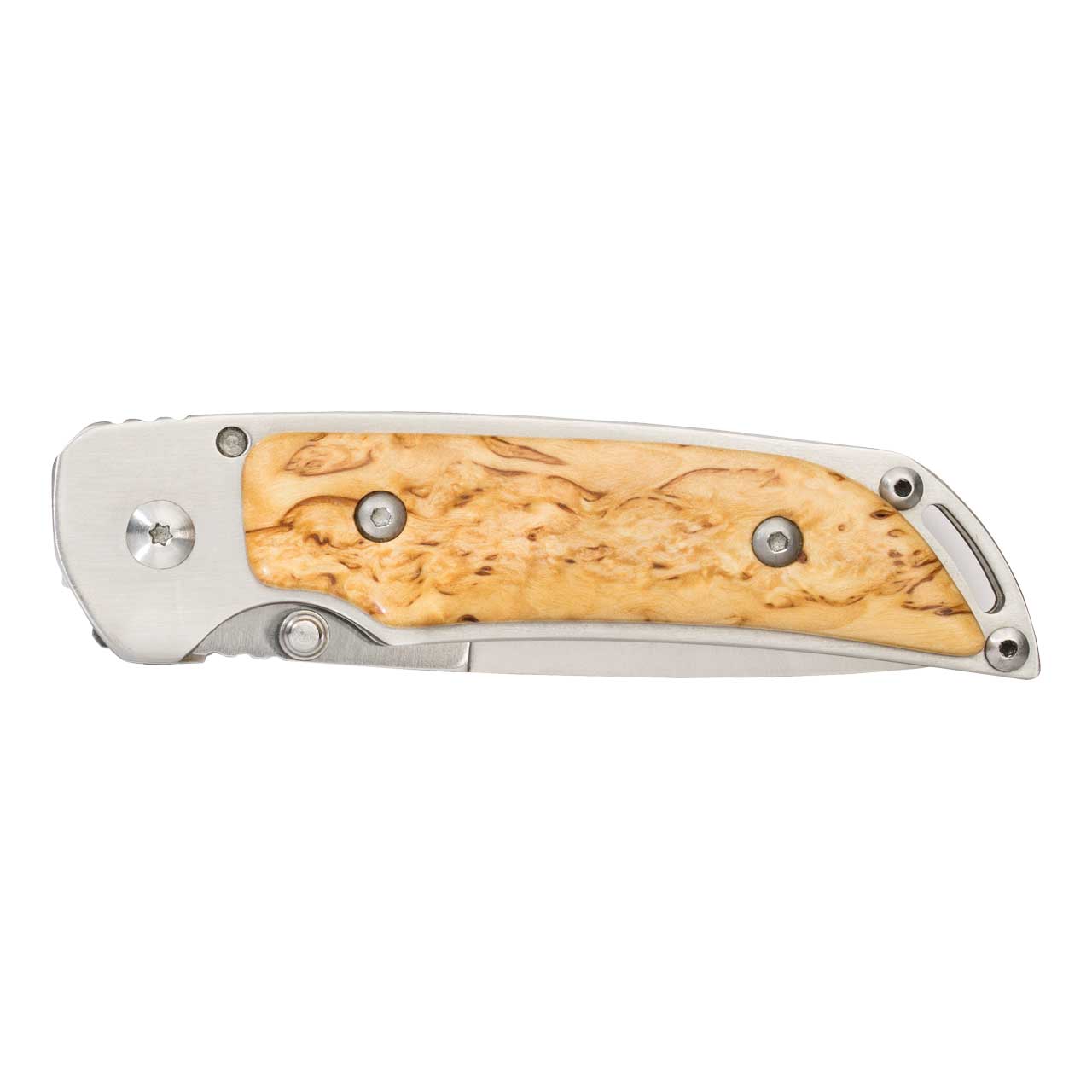 Marttiini MFK2 Einhandmesser, Maserbirke