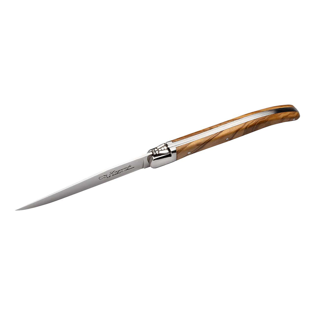Au Sabot Laguiole Steakmesser-Set, Olivenholz