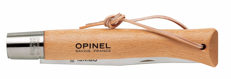 Opinel No 13 Taschenmesser mit Kordel, Edelstahl