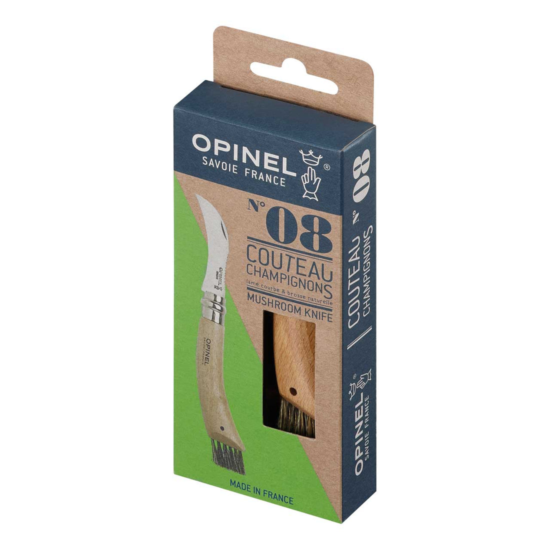 Opinel No 08 Pilzmesser mit Bürste
