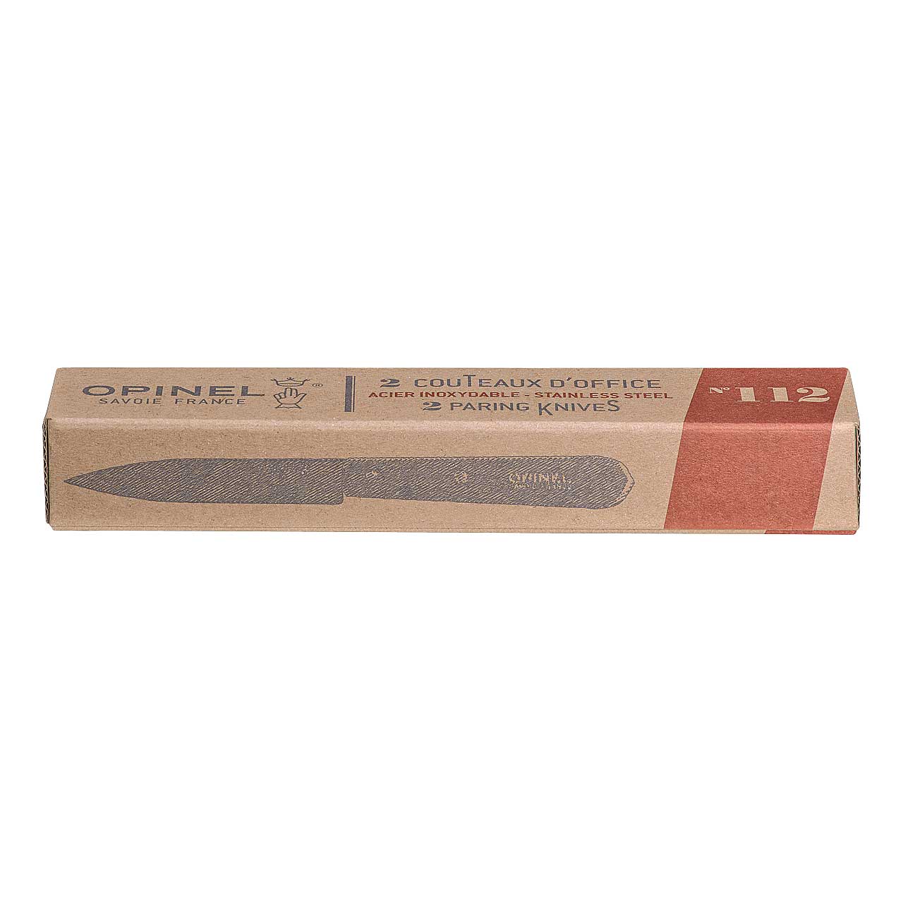 Opinel No 112 Küchenmesser, 2 Stück