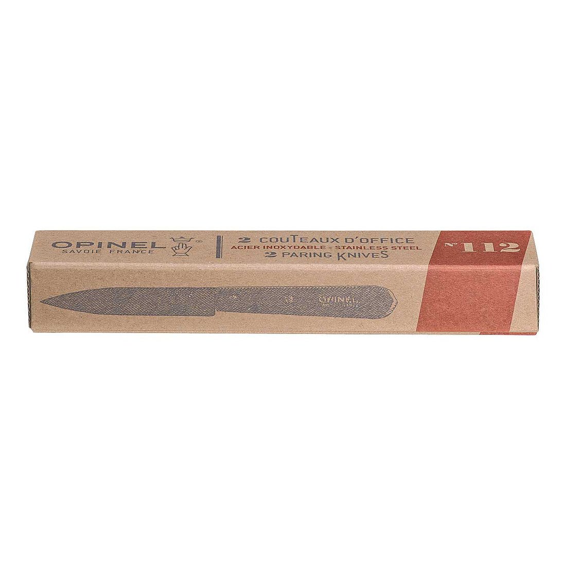Opinel No 112 Küchenmesser, 2 Stück