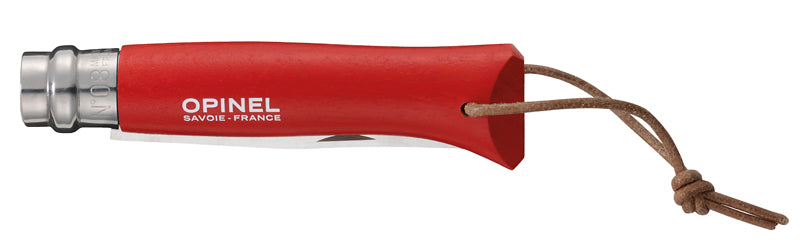 Opinel No 08 COLORAMA EARTH, rot