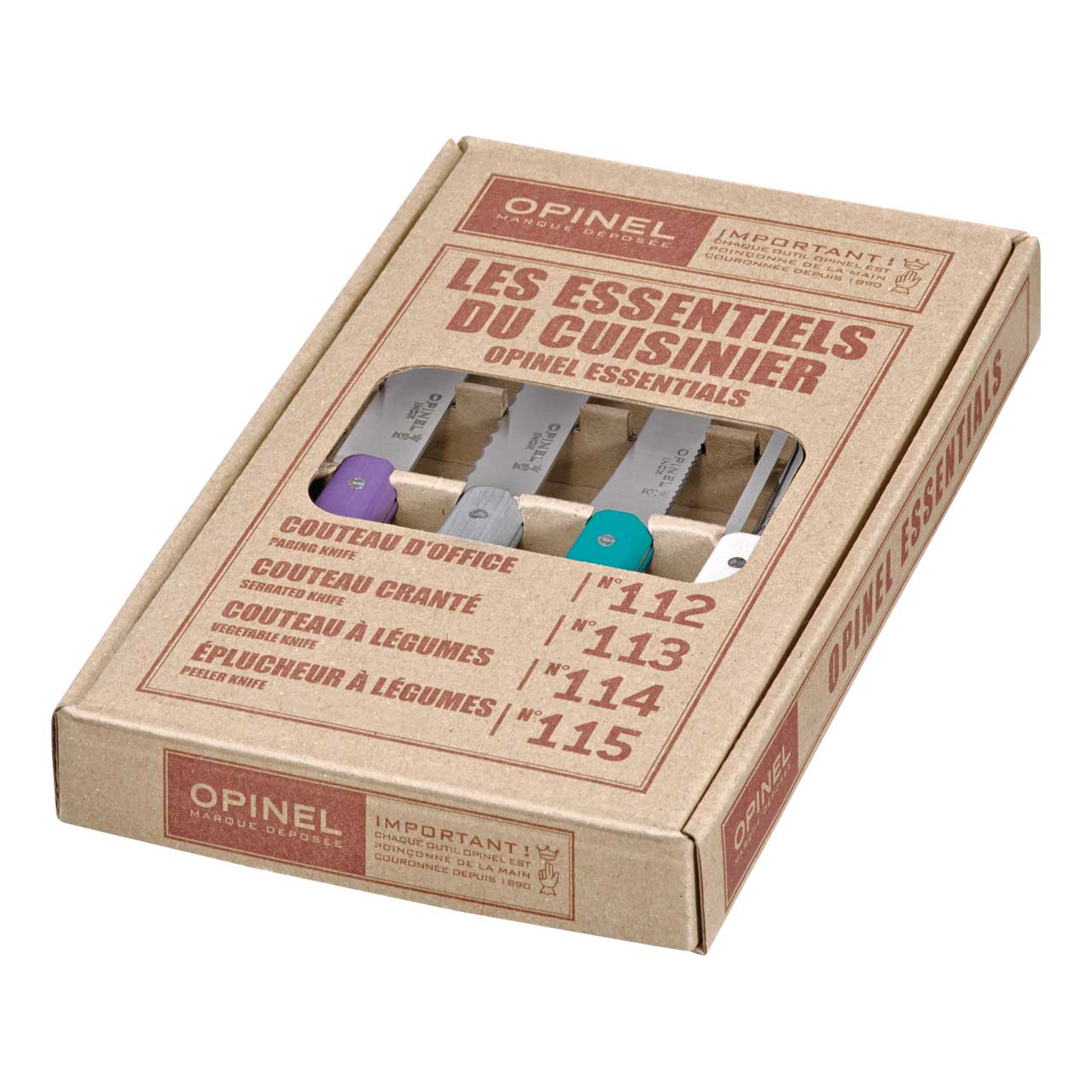 Opinel LES ESSENTIELS ART DECO, 4-teilig