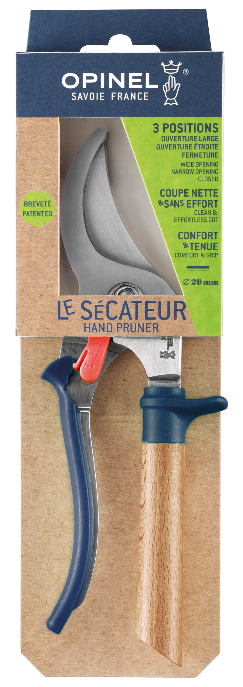 Opinel Gartenschere, blau
