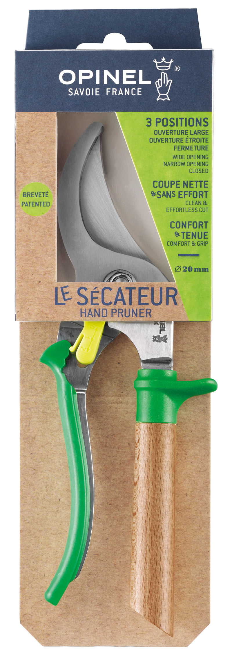 Opinel Gartenschere, grün