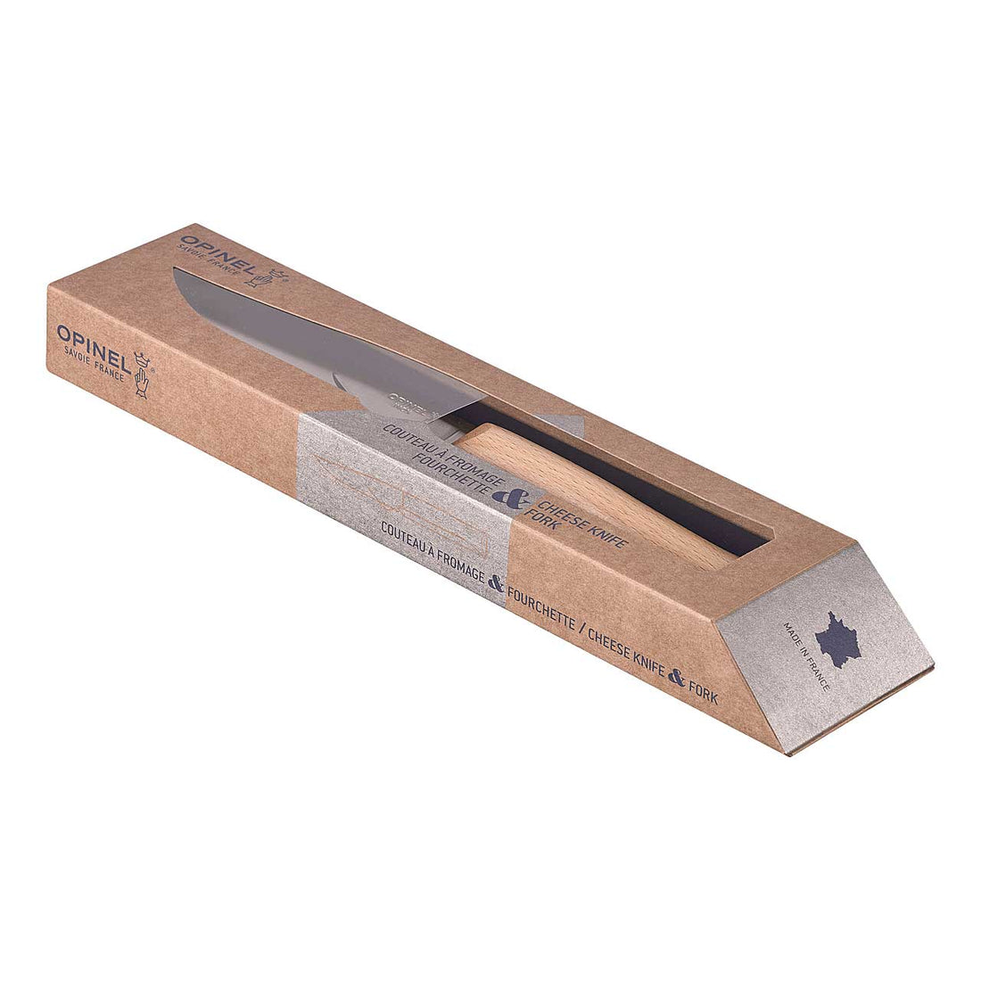 Opinel Käse-Set, Käsemesser und Gabel