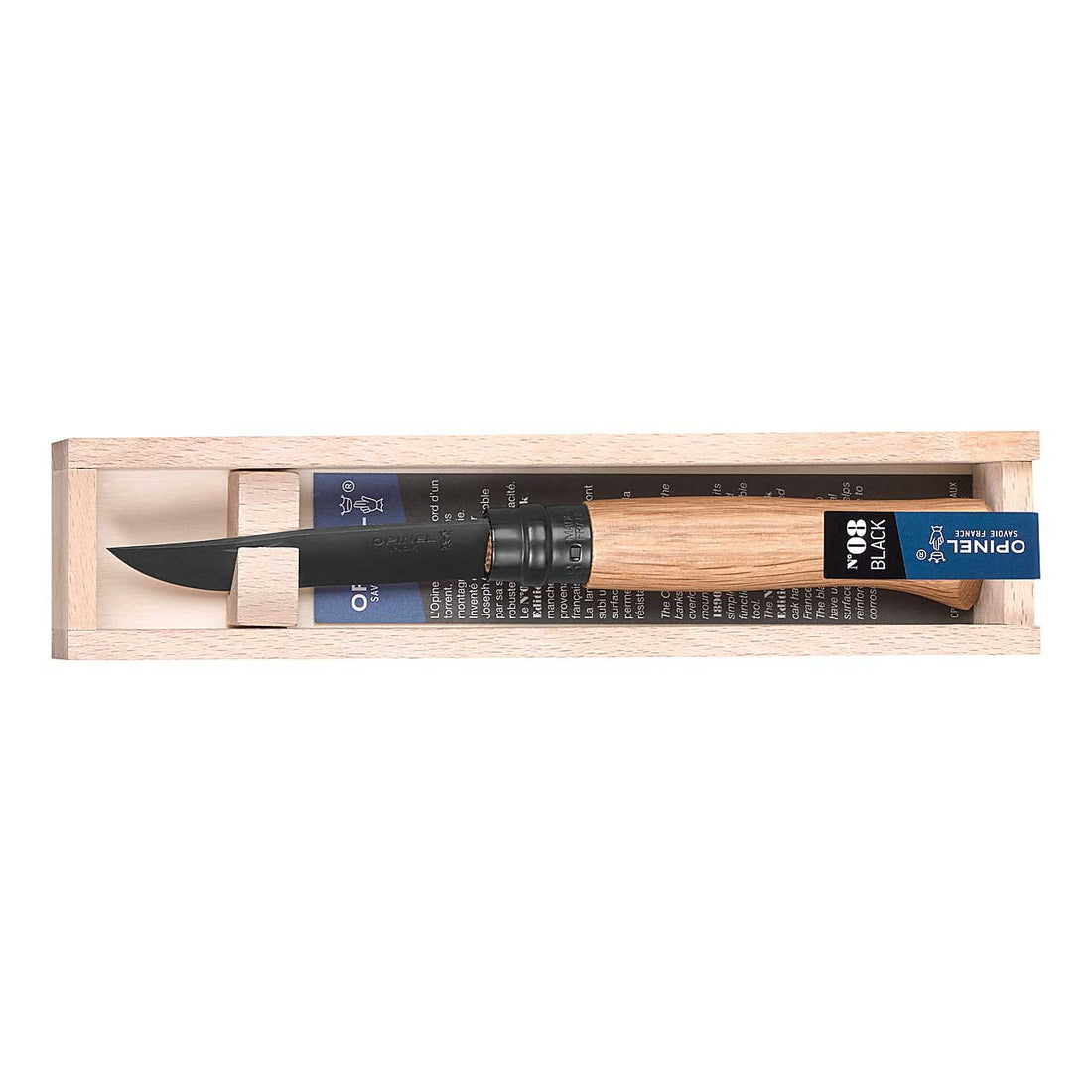 Opinel No 08 BLACK OAK, Eichenholz