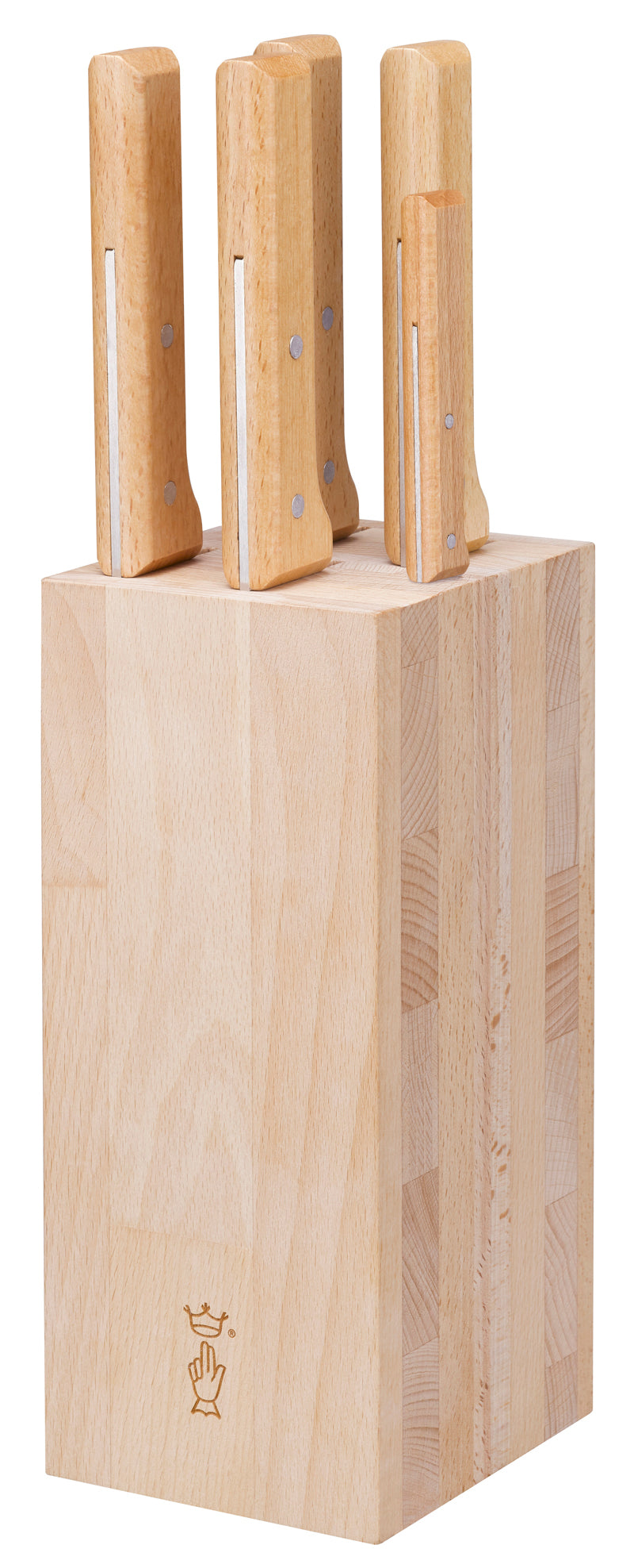 Opinel PARALLELE Fleisch Messerblock, Messer-Set, 5-teilig