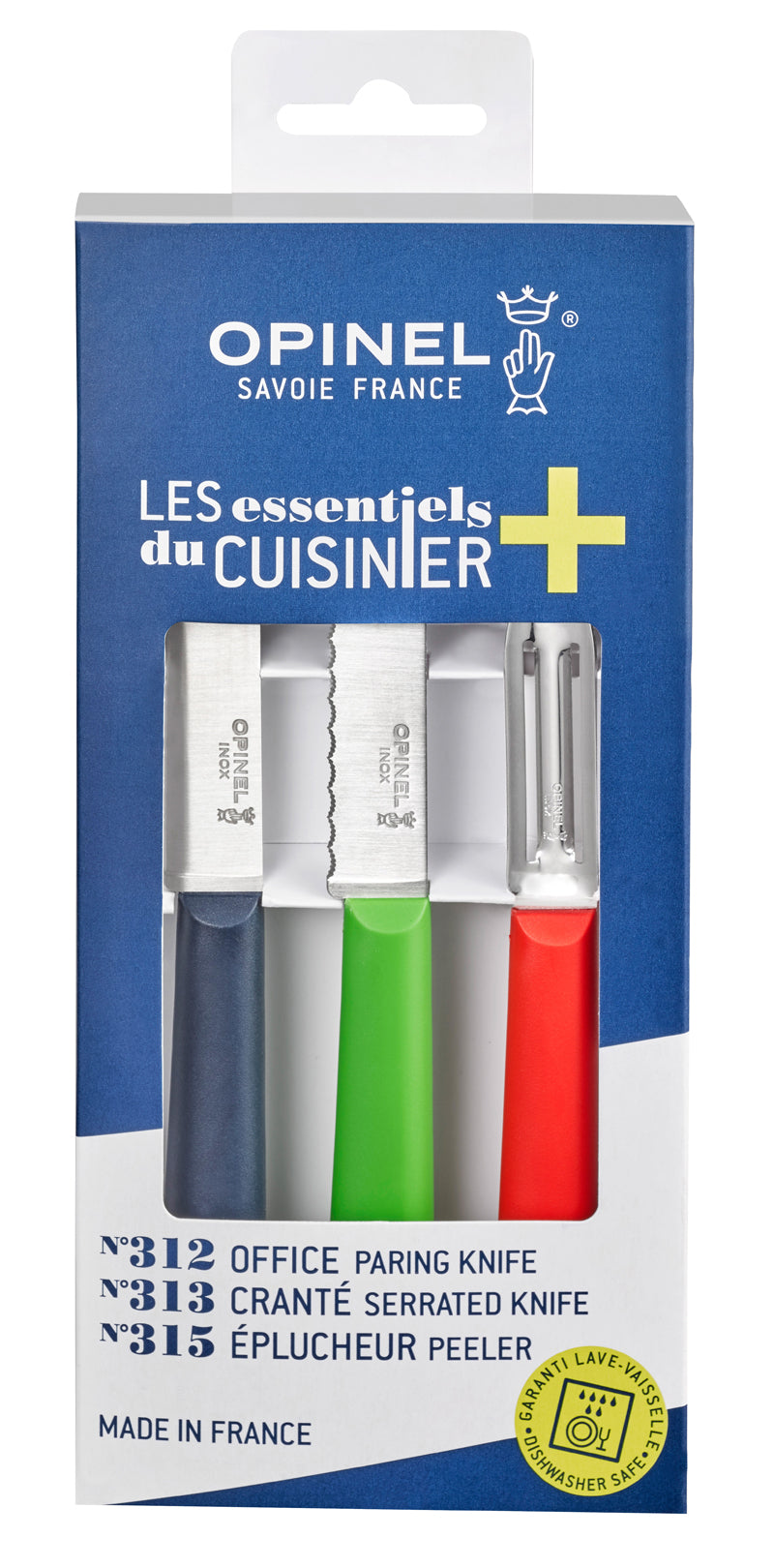 Opinel ESSENTIELS+ TRIO Küchenmesser-Set