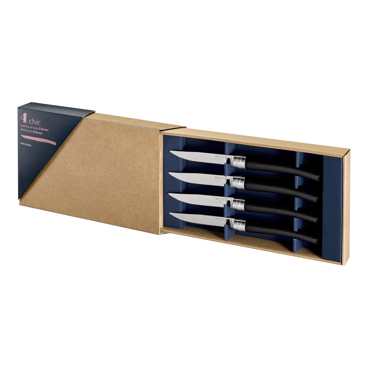Opinel TABLE CHIC Messer-Set, Ebenholz