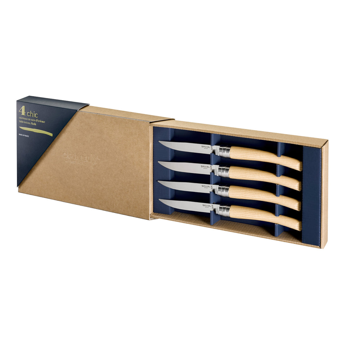 Opinel TABLE CHIC Messer-Set, Esche