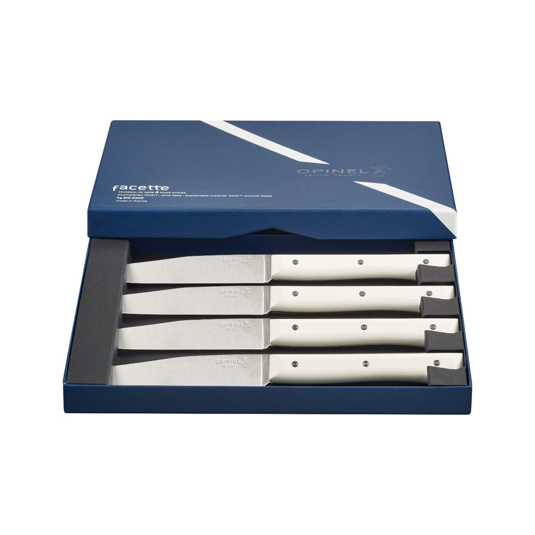 Opinel FACETTE Tafelmesser weiß