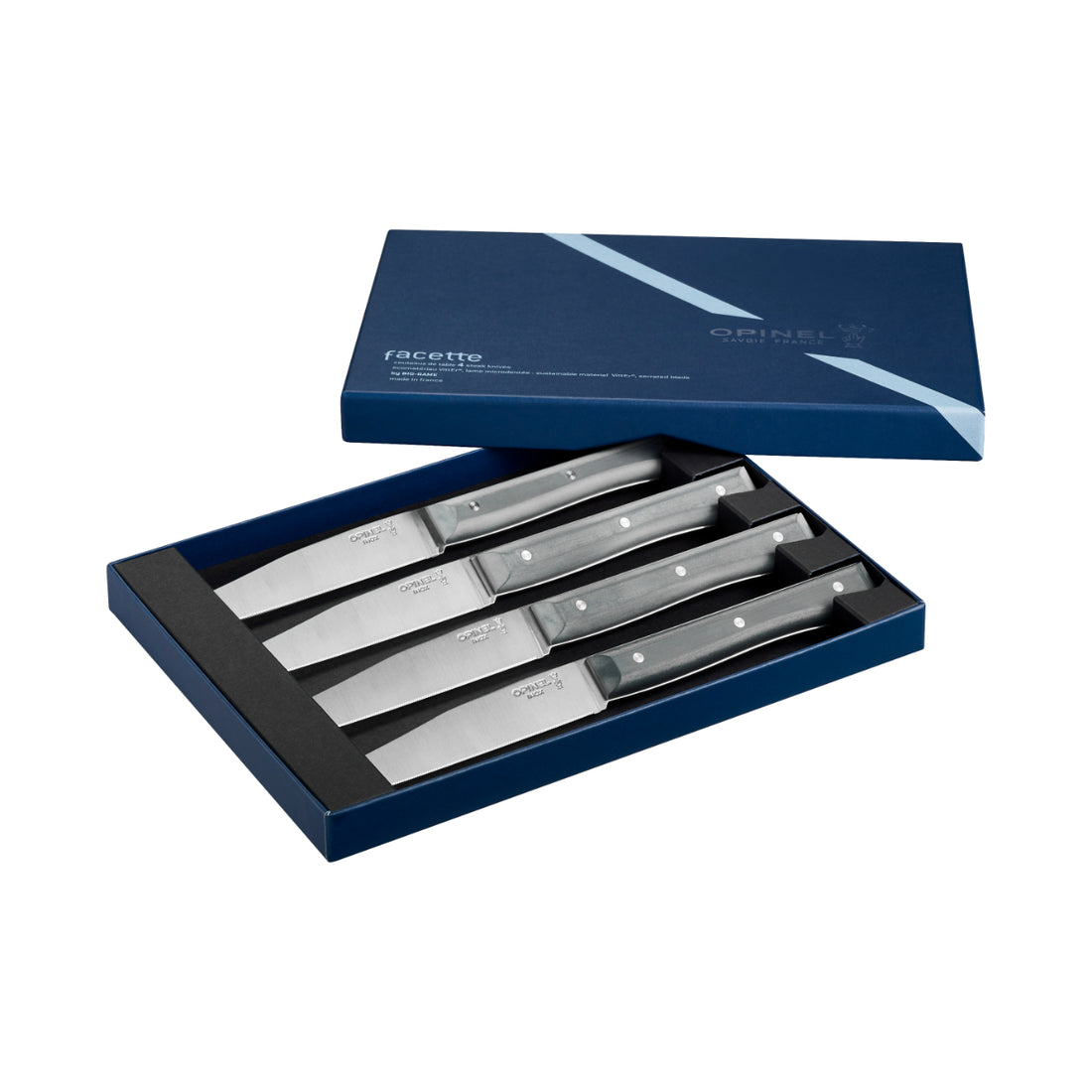 Opinel FACETTE Tafelmesser schiefer