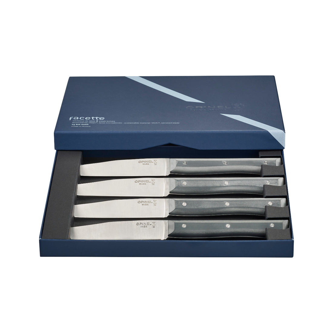 Opinel FACETTE Tafelmesser schiefer