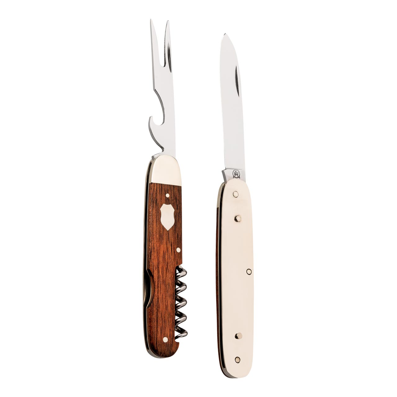 Hartkopf Picknick-Messer, Rotholz, 3-teilig