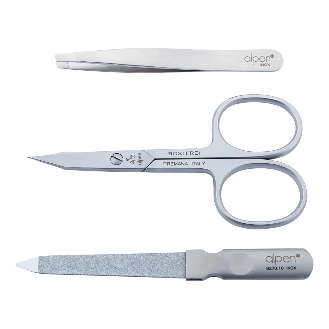 Alpen Maniküre-Set 3-teilig mit Etui