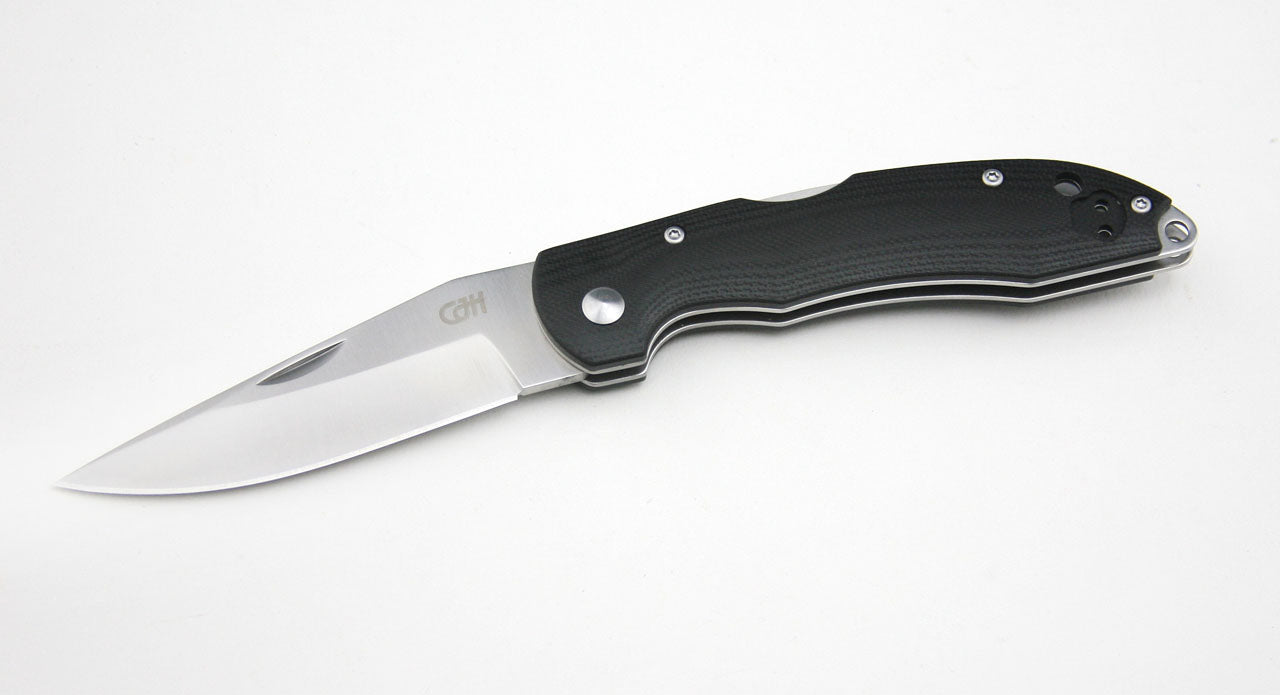 Herbertz CJH Taschenmesser mit Clip, G10, schwarz