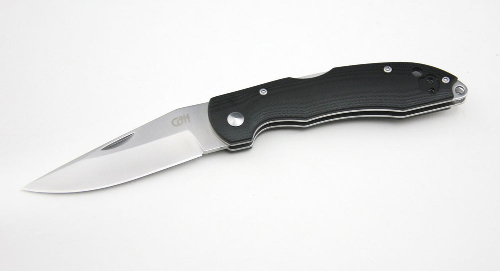 Herbertz CJH Taschenmesser mit Clip, G10, schwarz