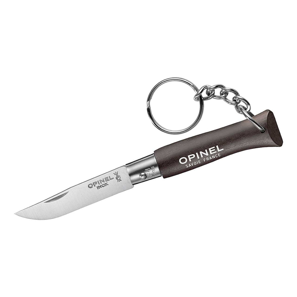 Opinel No 04 COLORAMA mit Schlüsselanhänger, schwarz