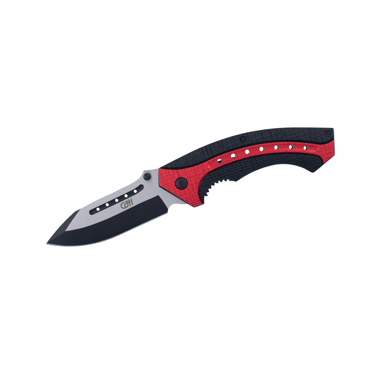 Herbertz CJH Einhandmesser, schwarz/rot, Alu