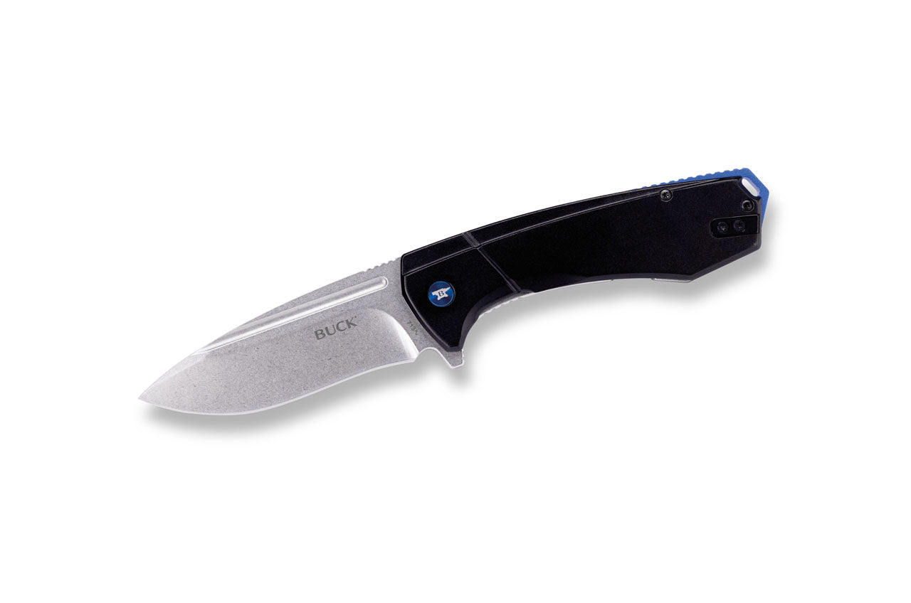Buck 713 RUCKUS Taschenmesser, schwarz/blau