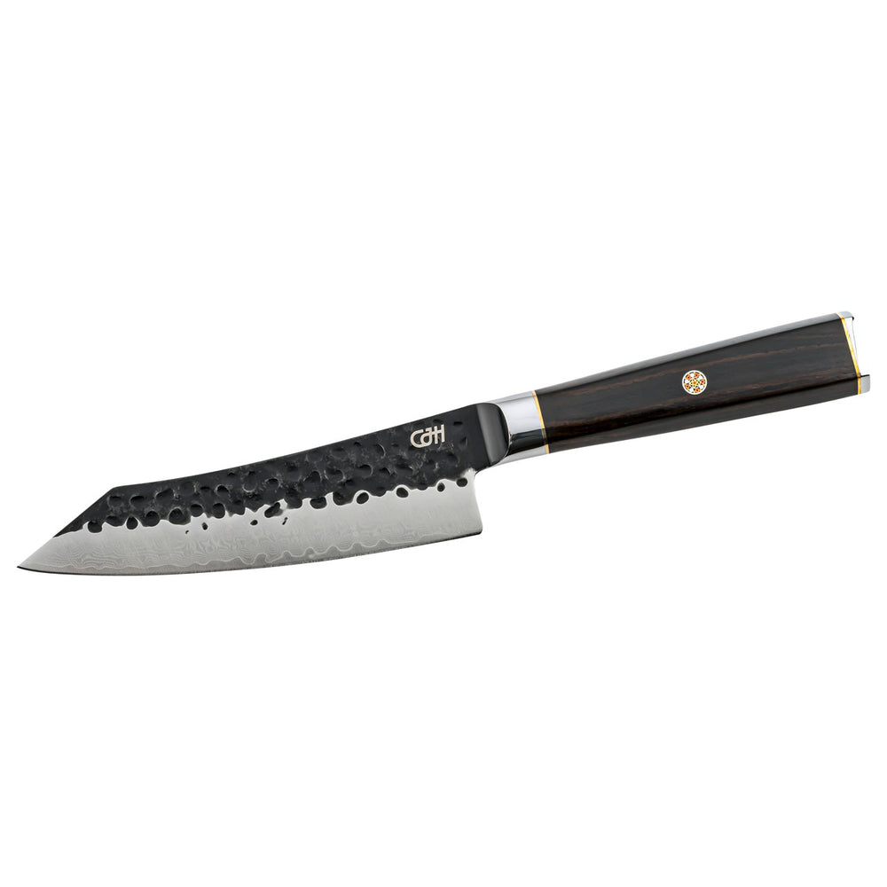 Herbertz CJH Kiritsuke-Messer klein, 67-Lagen Damast, Ebenholz
