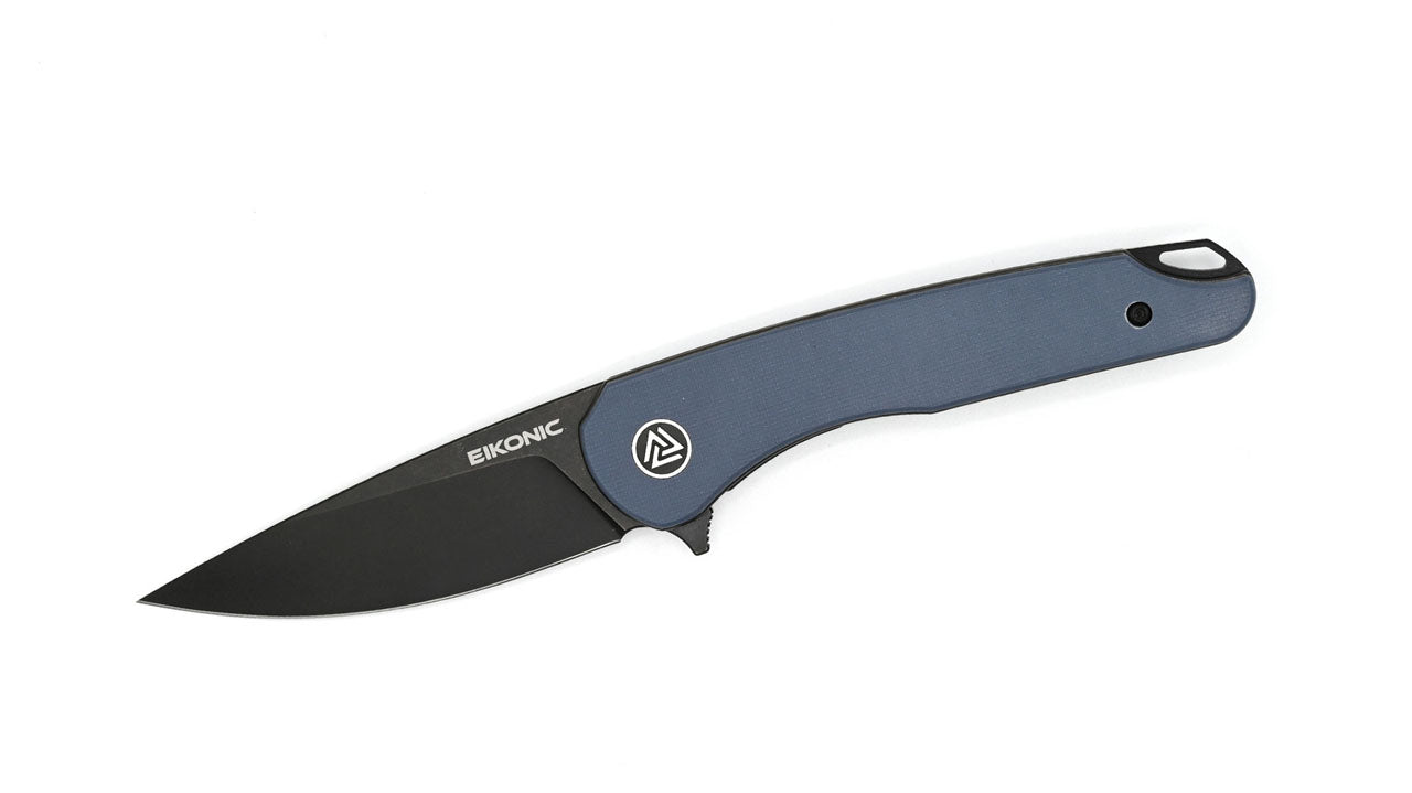 Eikonic DROMAS Einhandmesser, G10, blau/grau