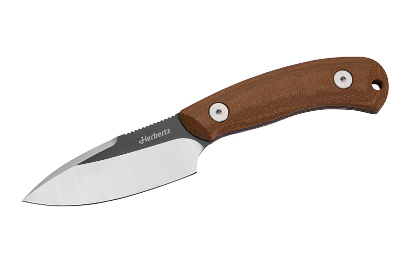 Herbertz Gürtelmesser D2, braun micarta