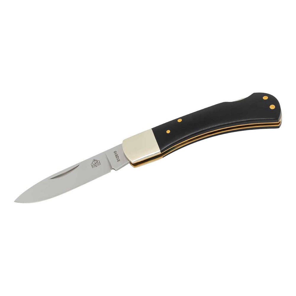 Puma TEC Taschenmesser, G10/Neusilber, schwarz