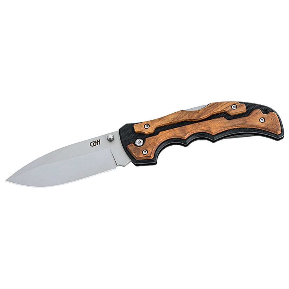 Herbertz CJH Einhandmesser, Olivenholz, G10