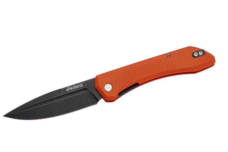 Herbertz Outdoor-Taschenmesser Liner Lock, orange Micarta