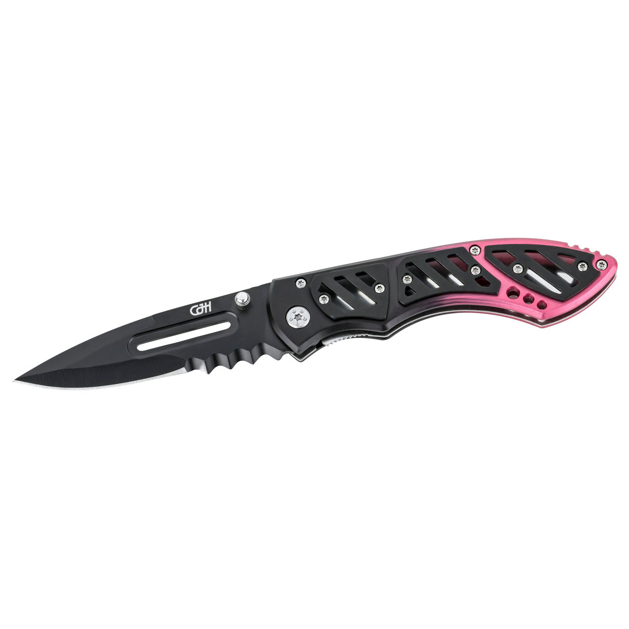 Herbertz CJH Einhandmesser, schwarz/rot