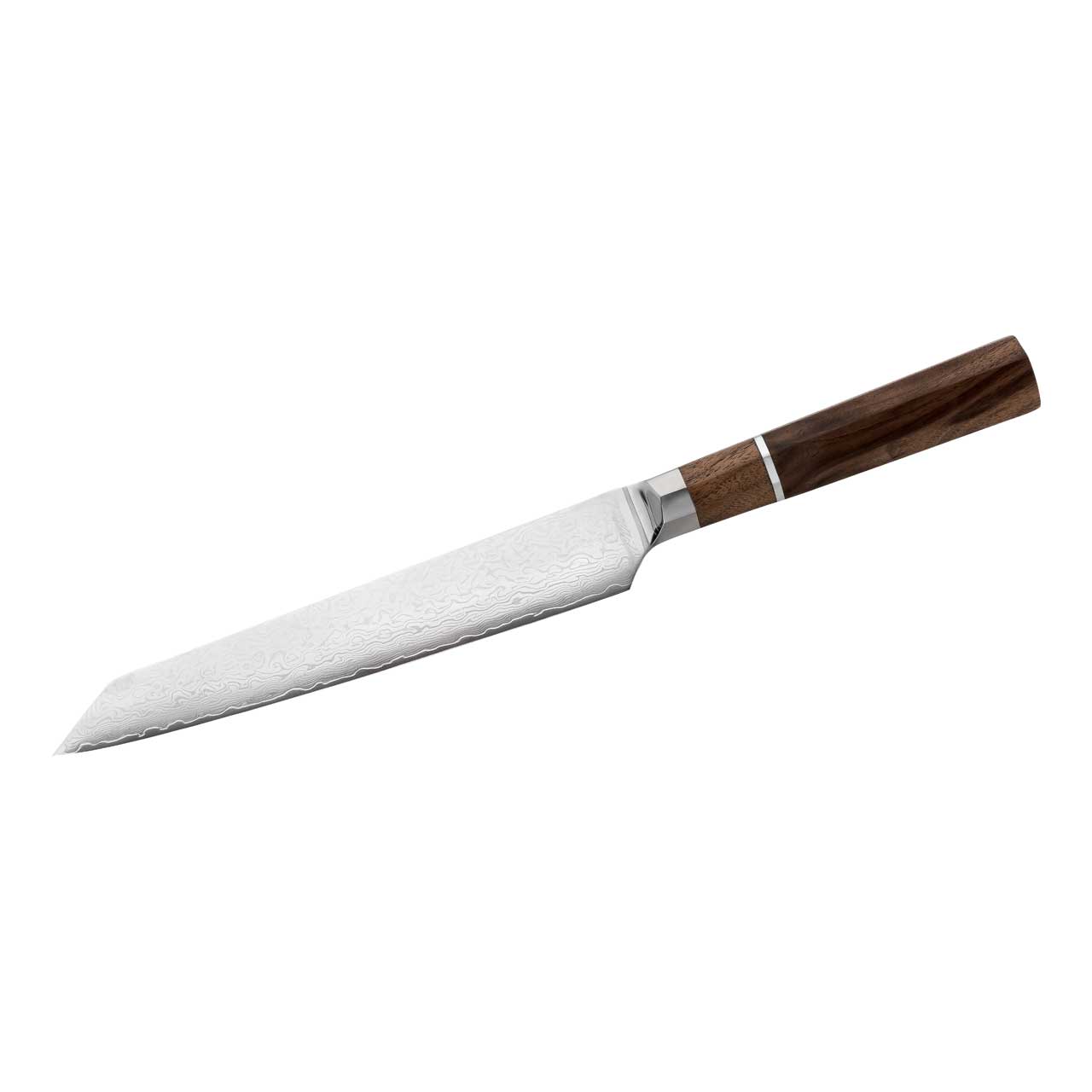 Herbertz CJH Fleischmesser, Damast, Walnussholz