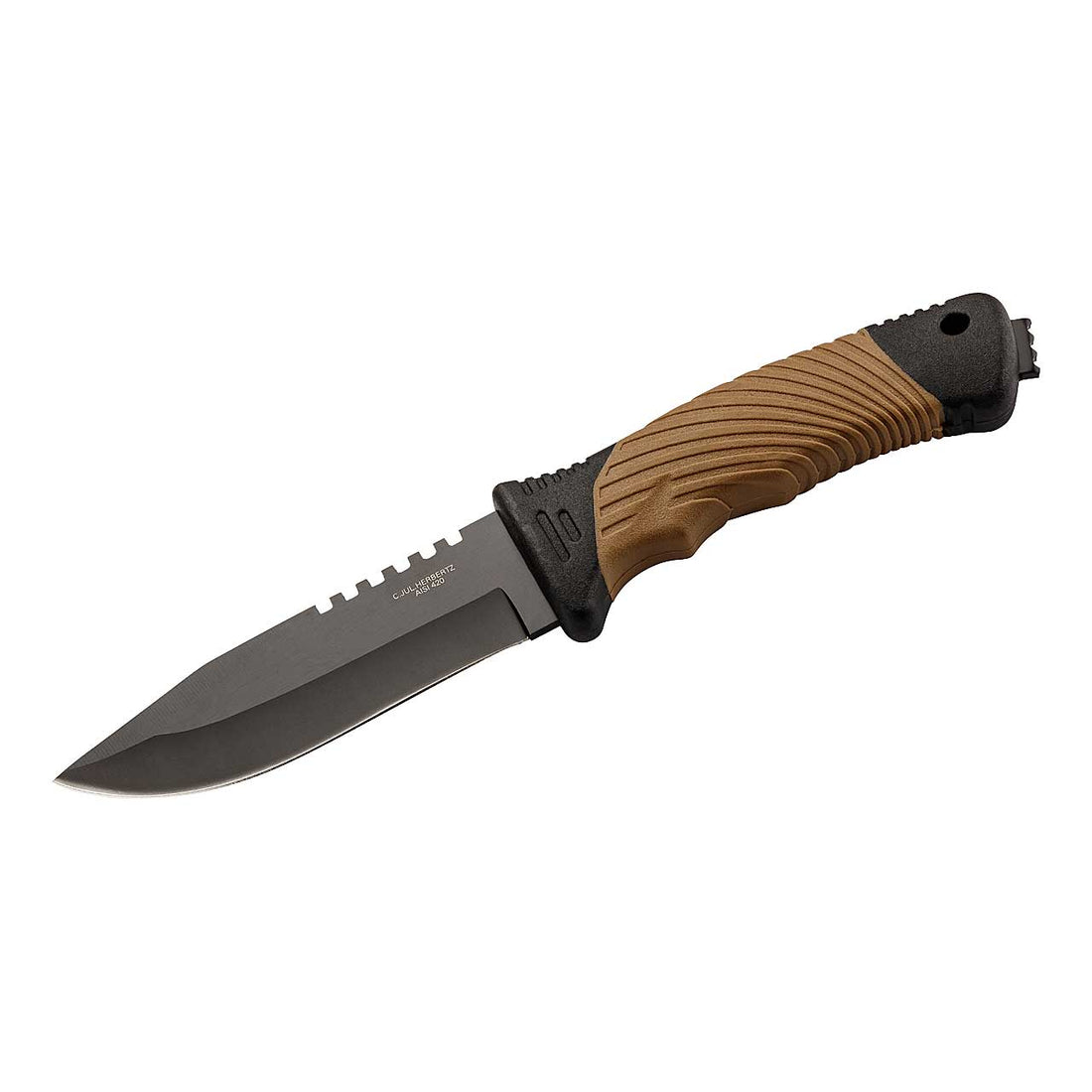 Herbertz CJH Gürtelmesser, schwarz/braun